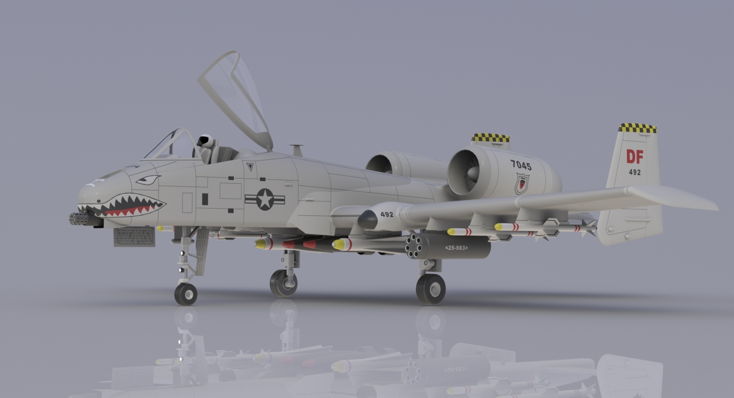 A-10 thunderbolt SolidWorks飞机